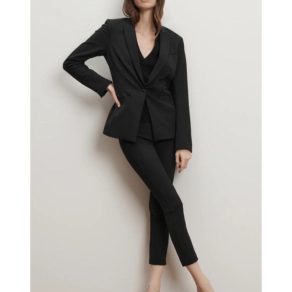 VERONICA BEARD Iconic Dickey Jacket Scuba Single Breasted Blazer Size 0